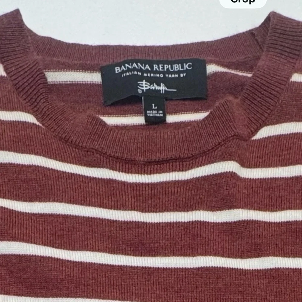 Banana Republic‎ Baruffa Men's Crewneck 100% Italian Merino Wool Sweater
